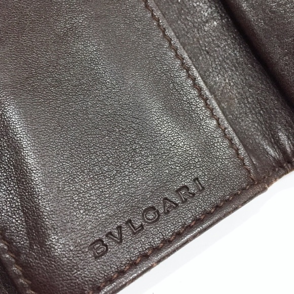 Bvlgari tan logo mania 6 key wallet - Picture 6 of 8